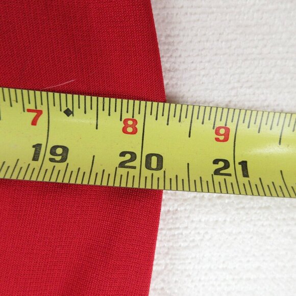 David Meister Backless Red Halter Dress Size 8 Stretch Jersey Maxi - Picture 11 of 13